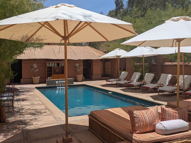 pool area at Awasi Atacama