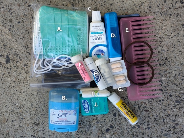 essential toiletries for long haul flight