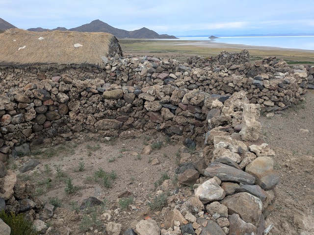 ancient stone walls at Pukara Ayque ruins